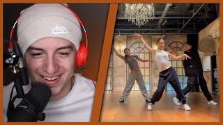 BLACKPINK Jennie SAD GIRLZ LUV MONEY Dance Practice Silvergun amp Dow REACTION [upl. by Lebanna]