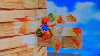 Super Mario 64  The Coinless Box Challenge Bloopers Whomp’s Fortress [upl. by Denison]