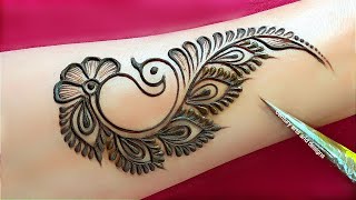 Very beautiful front hand mehndi design  Easy simple mehndi design  mehandi ka design  mehndi [upl. by Alvarez]