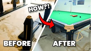 Snooker Table Installation  6 X 12 Feet Full Size  JBB Classic Snooker Table  Timelapse [upl. by Blondell]