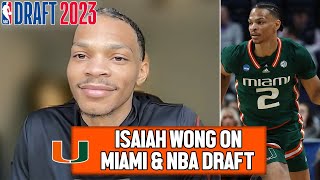 Isaiah Wong on Entering NBA Draft After Highly Successful Miami Career [upl. by Leandro]