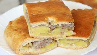 Ну оОчень вкусный  Пирог с мясным фаршем и картошкой [upl. by Hak]