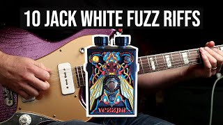 10 Jack White Riffs  Beetronics Vezzpa Octave Stinger Fuzz Pedal Demo [upl. by Dupaix103]