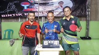 Mr Cahyo vs Mr Endi  Latihan tenis meja bersama di markas PTM Pratama Bekasi [upl. by Emirac]