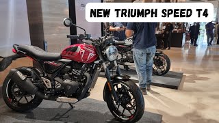 New Triumph Speed T4 Review Price Colours Walkaround [upl. by Anahgem]