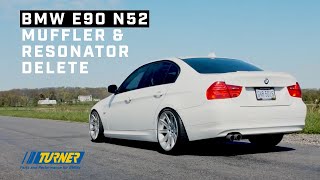 Unleash your 3 Series  BMW E9x N52 Muffler Delete [upl. by Ecirtel]