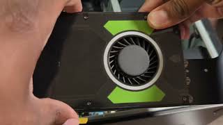 How to remove Quadro M4000 graphics card with bracket [upl. by Enilaf739]