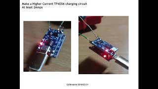 High Capacity TP4056 circuit for charging 18650 Batteries [upl. by Ambrosi131]