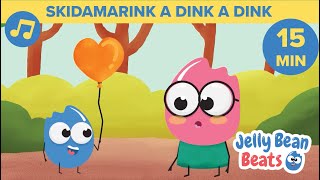 🩷 Skidamarink A Dink A Dink amp MORE Childrens Songs  15 MIN  Songs for Kids 🎵 Jelly Bean Beats [upl. by Urana]