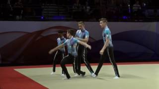 Spelthorne Gold Mens Group 11 16 Acrobatic Gymnastics 2017 [upl. by Bernette]