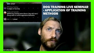 TDLD E21  Dog Training 101  Learning Theory [upl. by Aihseuqal30]