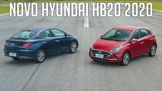 Novo Hyundai HB20 2020 até freia sozinho  Teste dirigindo preços e versões [upl. by Weitman]