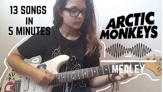 13 ARCTIC MONKEYS SONGS IN 5 MINUTES  Arctic Monkeys Medley [upl. by Tennes]