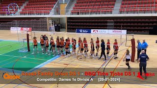 Volleybal Dames 1e Divisie A Rensa Family Orion D1  BBQ Time Tjoba D1 20012024 [upl. by Kristianson]