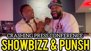 EPIC MOMENT SHOWBIZZ amp PUNSH DRUNK CRASHES Tyson Vs Paul Final Press Conference [upl. by Paehpos278]