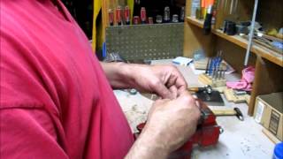 gssixgun straight razor repair pinningwmv [upl. by Wiltshire634]