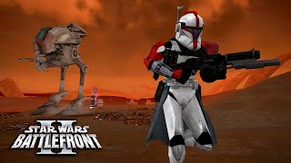 Star Wars Battlefront II  Raxus Prime Outpost  Battles of the Early Clone Wars Mod Republic Side [upl. by Scharff934]