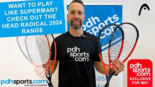 Exclusive Head Radical 24 Squash Racket range review by pdhsports [upl. by Boulanger]