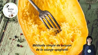 Façon SIMPLE de cuire la Courge Spaghetti AU FOUR [upl. by Lennon]