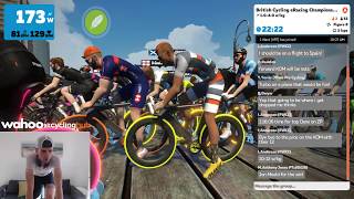 Zwift British National Qualifers Race hardest race on Zwift [upl. by Creight894]