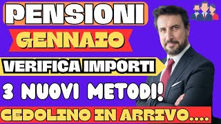 PENSIONI AUMENTI GENNAIO 2024 IN ARRIVO VERIFICA ANTEPRIMA IMPORTI 3 NUOVI METODI [upl. by Sirron]