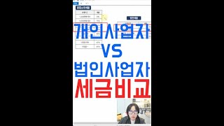 개인사업자와 법인사업자 세금 비교법인대표님 꼭 보셔야해요  이원정 회계사 [upl. by Egan]