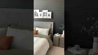 Bedroom Update  Shiplap Accent Wall diyprojects accentwall roommakeover bedroommakeover [upl. by Kapeed]