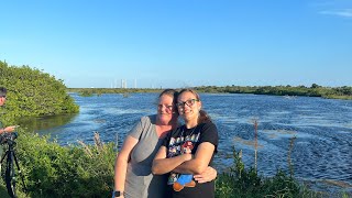 Went to Playalinda Beach in Titusville Florida to see Artemis 1 Rocket [upl. by Annahtur327]