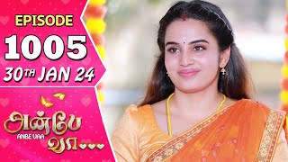 Anbe Vaa Serial  Episode 1005  30th Jan 2024  Virat  Shree Gopika  Saregama TV Shows Tamil [upl. by Aihseuqal]