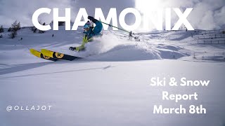 CHAMONIX Ski and Snow Report week 15  POWDER AVALANCHES and FOEHN [upl. by Llenrod]