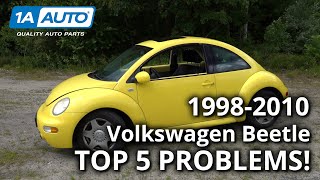 Top 5 Problems Volkswagen New Beetle Coupe 19982010 1st Generation [upl. by Wilkins]