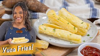 Crispy Yuca Fries  How to Cook amp Peel Yuca  Chef Zee Cooks [upl. by Sirah615]