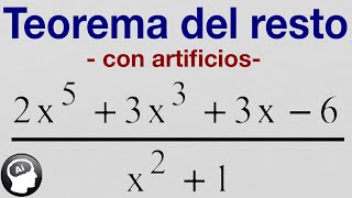 ¿Puedes calcular el residuo en la siguiente division algebraica  TEOREMA DEL RESTO [upl. by Adnarrim]