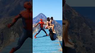 GTA Vস্পইডারম্যানের গালফ্রেন্ড 🙎‍♀️☠️ shorts gta freefire spiderman animation [upl. by Baese]