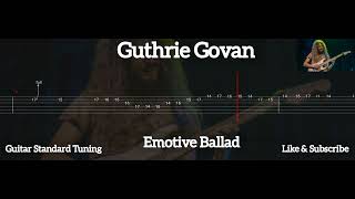 Guthrie Govan  Emotive Ballad  Tab Guitar [upl. by Jacobba]