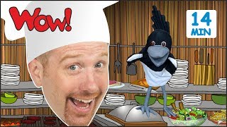 Wake up Steve and Maggie  MORE Stories for Kids from Steve and Maggie  Learn Wow English TV [upl. by Trebbor949]