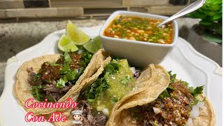 Tacos de Chamorro de res Con su consomé Quedan delisiosos [upl. by Marlena388]