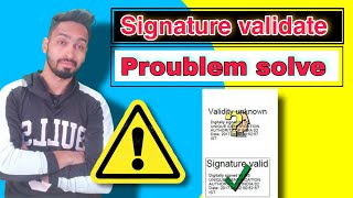 Digital signature verification problem  Added to trusted but still  Tech deals [upl. by Kurland127]