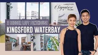 Kingsford Waterway  2Bedder Loft Penthouse  960K  Singapore Home Tour  Christina amp Melvin [upl. by Josselyn]