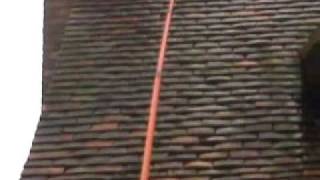 Cleaning a tiled roof with moss and algae doing it the right way [upl. by Nabetse]