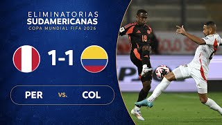 PERÚ vs COLOMBIA 11  RESUMEN  ELIMINATORIAS SUDAMERICANAS  FECHA 7 [upl. by Sivat200]