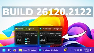 New Windows 11 Build 261202122 – New Taskbar Thumbnails and Animations and Fixes Dev [upl. by Nealson]