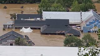 09282024 Asheville NC  Catastrophic Flooding  Buildings Destroyed or Underwater  No PowerComm [upl. by Ashien492]