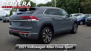 Used 2021 Volkswagen Atlas Cross Sport 36L V6 SEL Premium RLine West Springfield MA J70142A [upl. by Ablem]