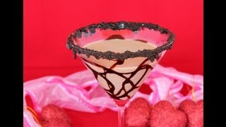 How to Make Chocolate Martini Cocktails  The Best Valentines Day Romantic Drink Idea Ever [upl. by Curr]