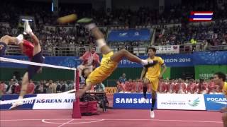 Thailand  Korea 2014 ASIAN GAMES SEPAKTAKRAW Gold Medal Match [upl. by Lough]