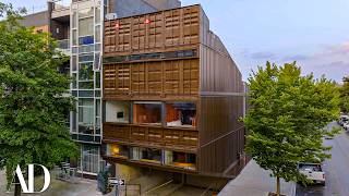 Inside an NYC Townhouse Made From 18 Shipping Containers  Unique Spaces  Architectural Digest [upl. by Aisile29]