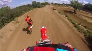 Crf150r vs Ktm 85 BIG BATTLE [upl. by Nettirb]