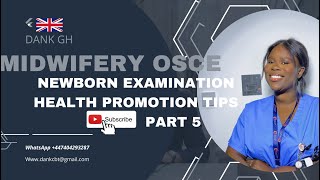 MIDWIFERY OSCE  NEWBORN EXAMINATION  HEALTH PROMOTION POINTS UK NMC TOC [upl. by Rawden]