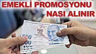 Emekli Promosyonu Nasıl Alınır  Emekli Promosyon Ne Zaman Verilecek 2020  Emekliye Ziraat Banka [upl. by Esiocnarf]